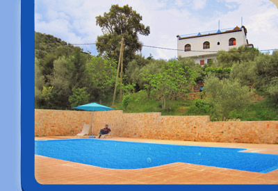 Hòtel rural avec grande piscine à Chaouen